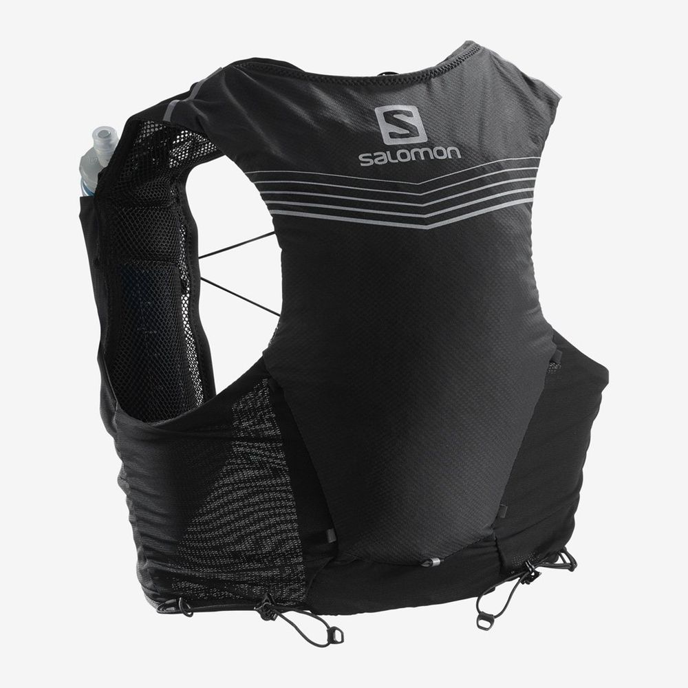 Mochila Trail Running Salomon Hombre Negras - Salomon Argentina ADV SKIN 5 SET HYDRATION PACK,962058